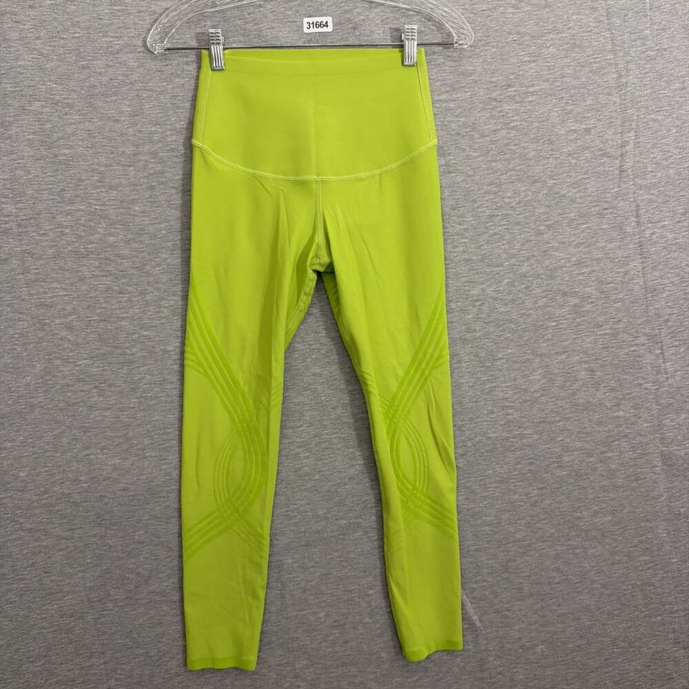 Fanka Women's Size Medium Green High Waisted Body Sculpt Cropped Leggings